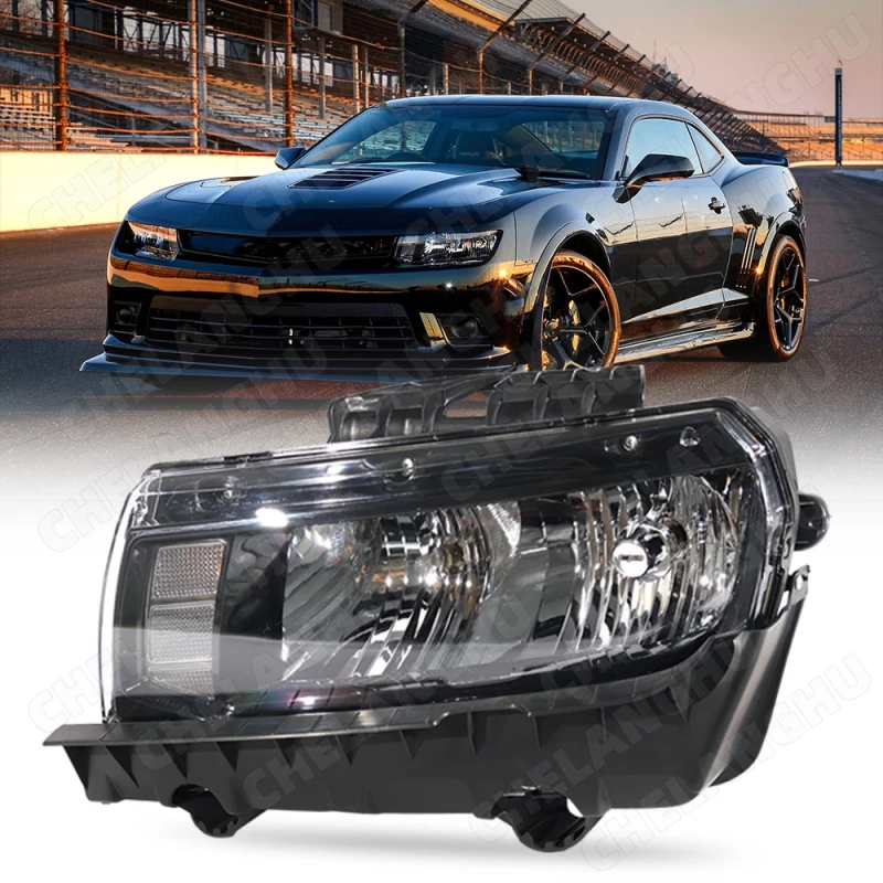 

Left Driving Side Front Headlight For Chevrolet Camaro 2014 2015 Headlamp DRL Car Accessories GM2502391 23398035
