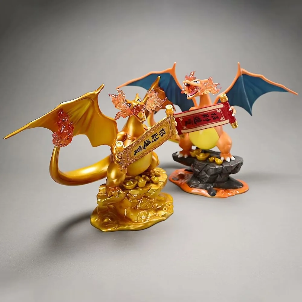 figurine-d'action-en-pvc-anime-pokemon-charizard-gk-attract-wealth-modele-de-collection-jouet-23cm
