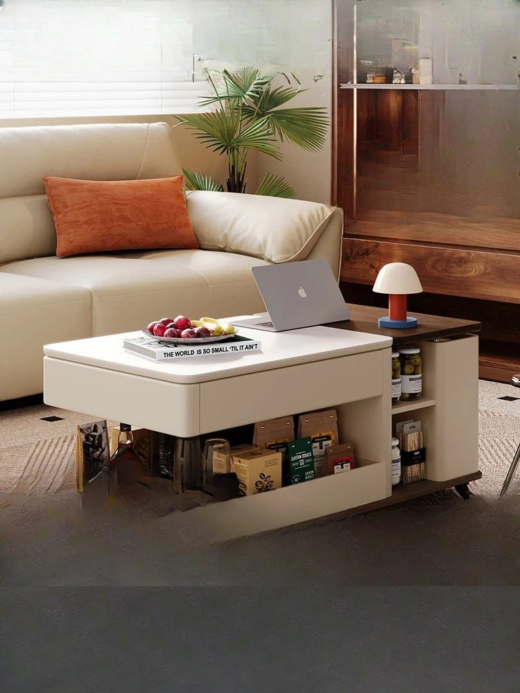 Medieval movable trolley with wheeled coffee table