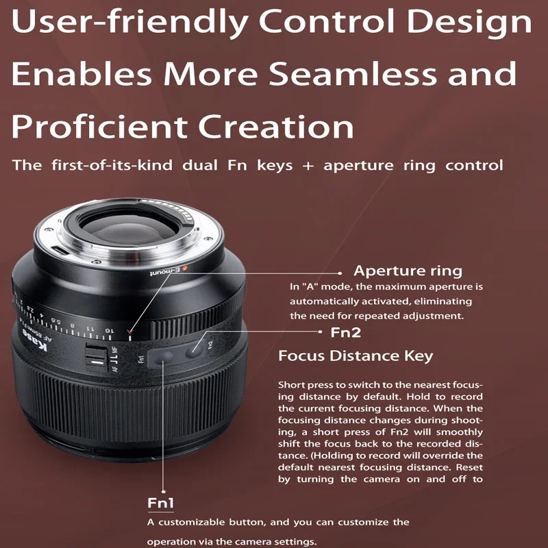 Kase 85Mm F1.4 Came…