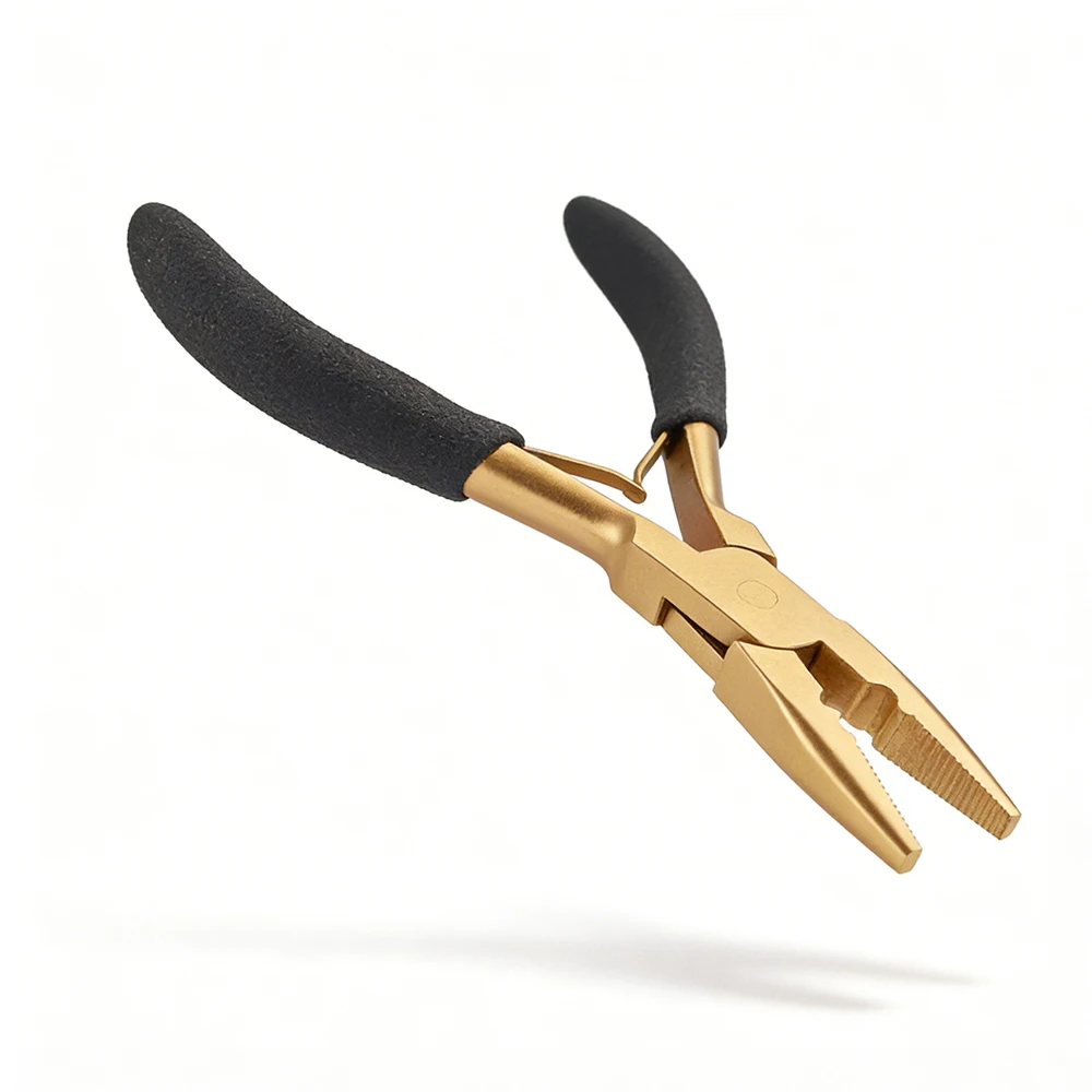 ARLANY Hair Extension Pliers for Micro Beads Anti-Slip Microlink Pliers for Weft Extensions Hair Tinsel Keratin Bonding Removal