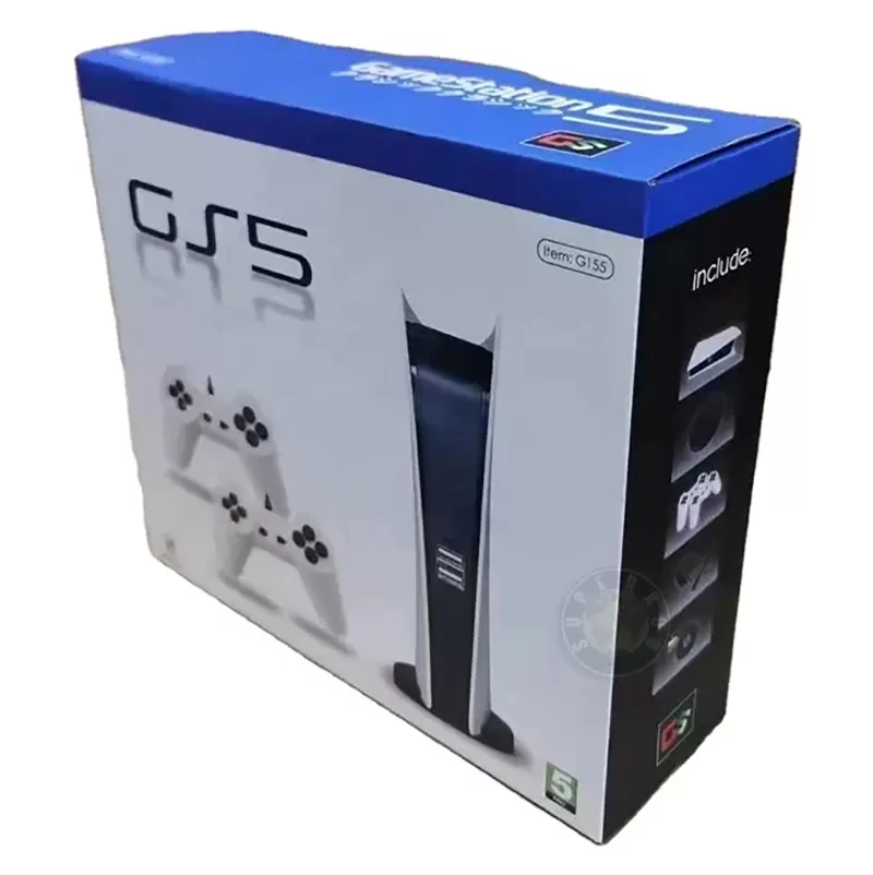 US/UK/EU GS5เกมคอนโซล8สาย USB สายควบคุมผู้เล่น200เกมคลาสสิก Retro เอาต์พุต AV ทีวีคอนโซลเกมสำหรับ Boy คริสต์มาส
