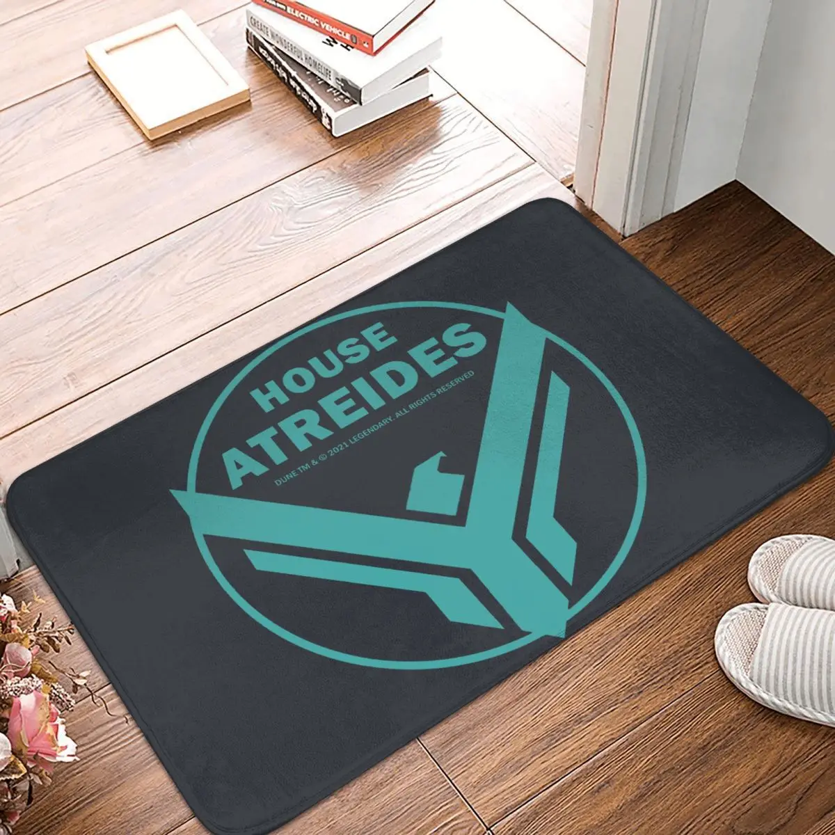 Dune Science Fiction Film Non-slip Doormat Circle House Atreides Bath Bedroom Mat Prayer Carpet Flannel Pattern Decor