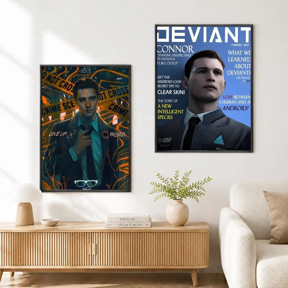 Detroit Become Human Poster High Quality Wall Art for Home Bedroom Living Hallway Perfect Gift