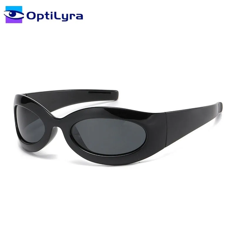 

OptiLyra Brand Retro Oval-Framed Women Sunglasses Outdoor Sports Goggles Fashionable And Trendy Sunglasses