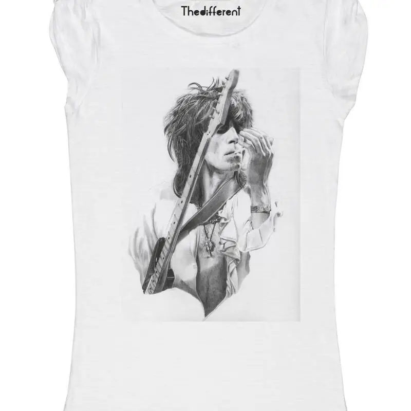 New Womens Richards Flame Guitar Idea Gift T-Shirt
