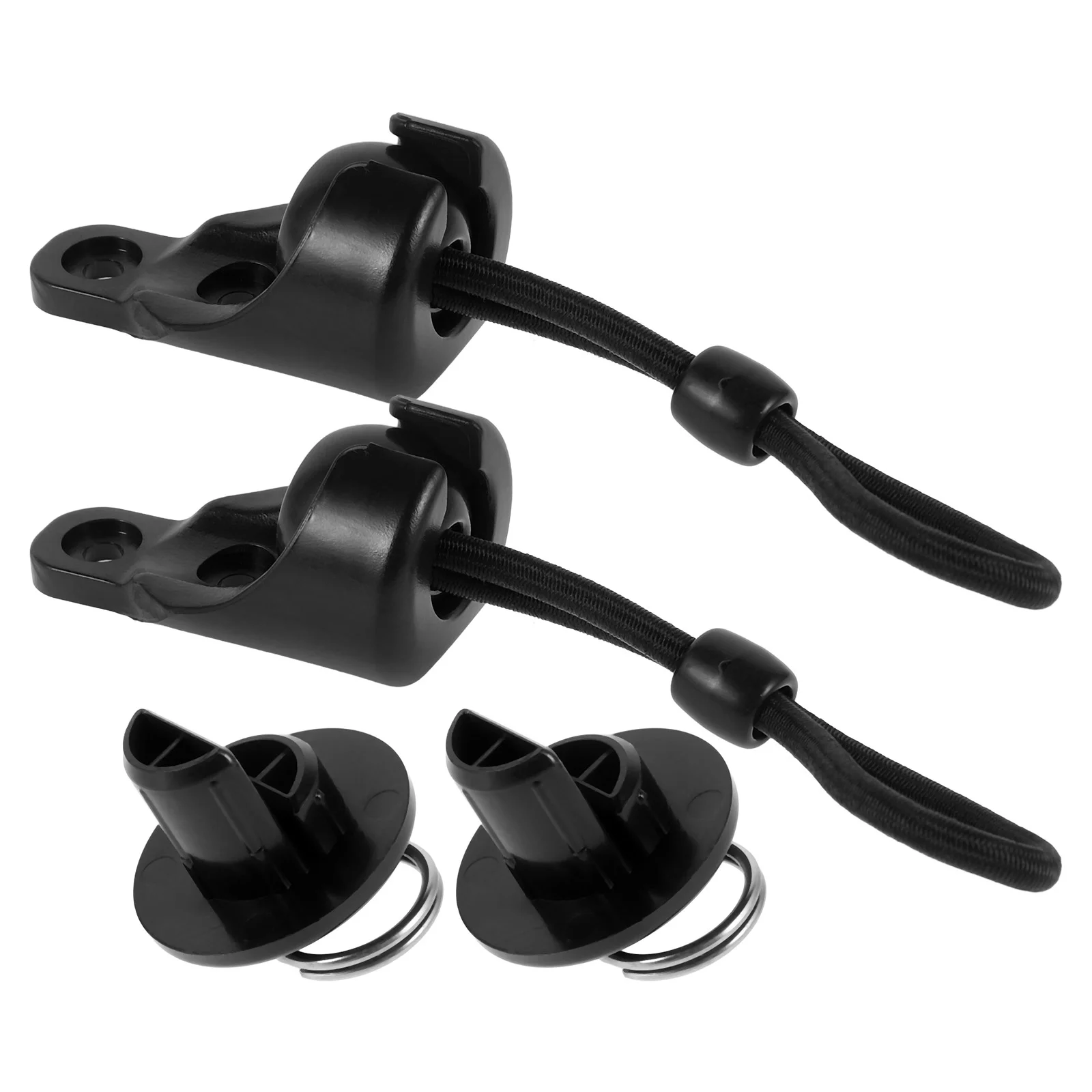 Elastic Windproof Rope Buckle Roller Shades Abs Bungee Cords with Clips Accessory Kit