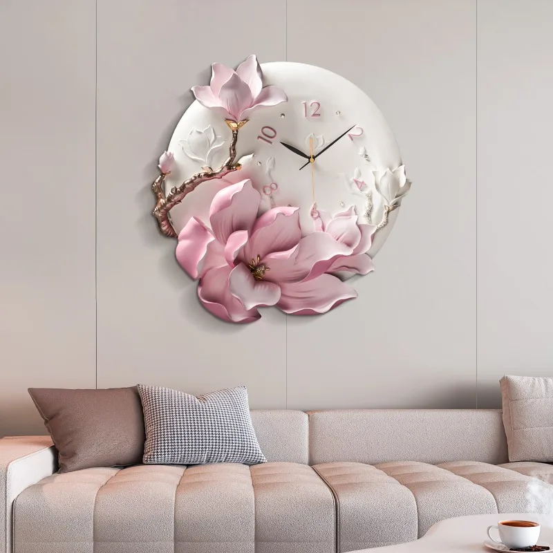 Aesthetic Xenomorph Wall Clocks Korean Cute Pink Design Fashion Wall Clocks Restaurant Modern Orologio Da Parete Home Decoration
