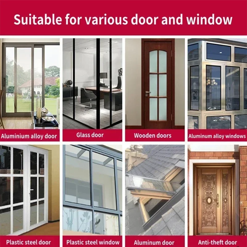 1 لفة 5 متر نافذة الباب شريط عازل DIEP ذاتية اللصق رغوة صوتية شريط عزل الشريط العزل يندبروف المطاط السير الوقائي #5