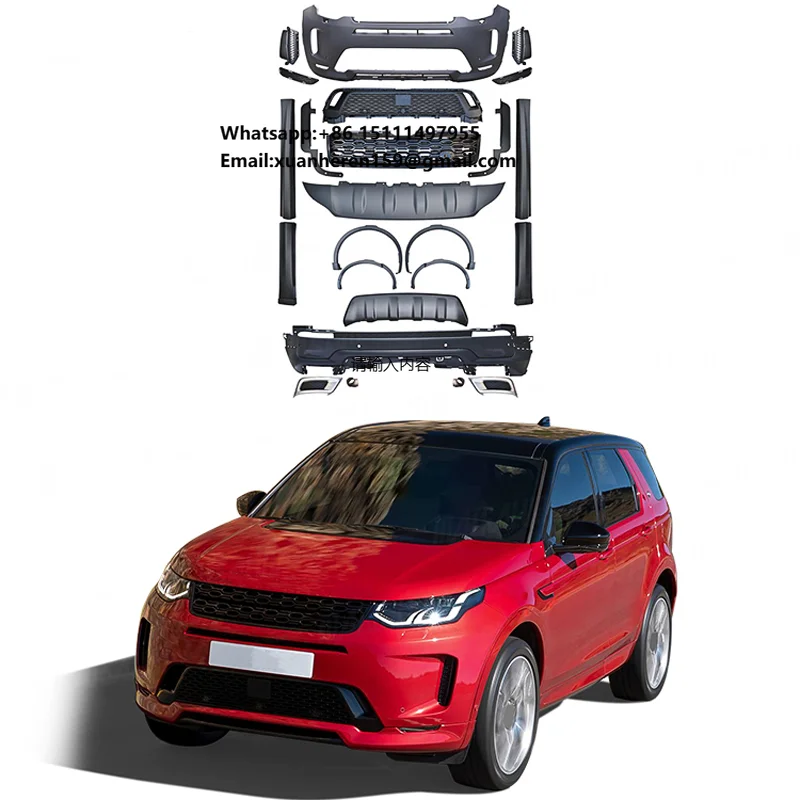 

For 2015-2019 Land Rover Discovery Sports Exterior Bumper Kit New Condition Upgrade and Replacement for Front and Rear Positions