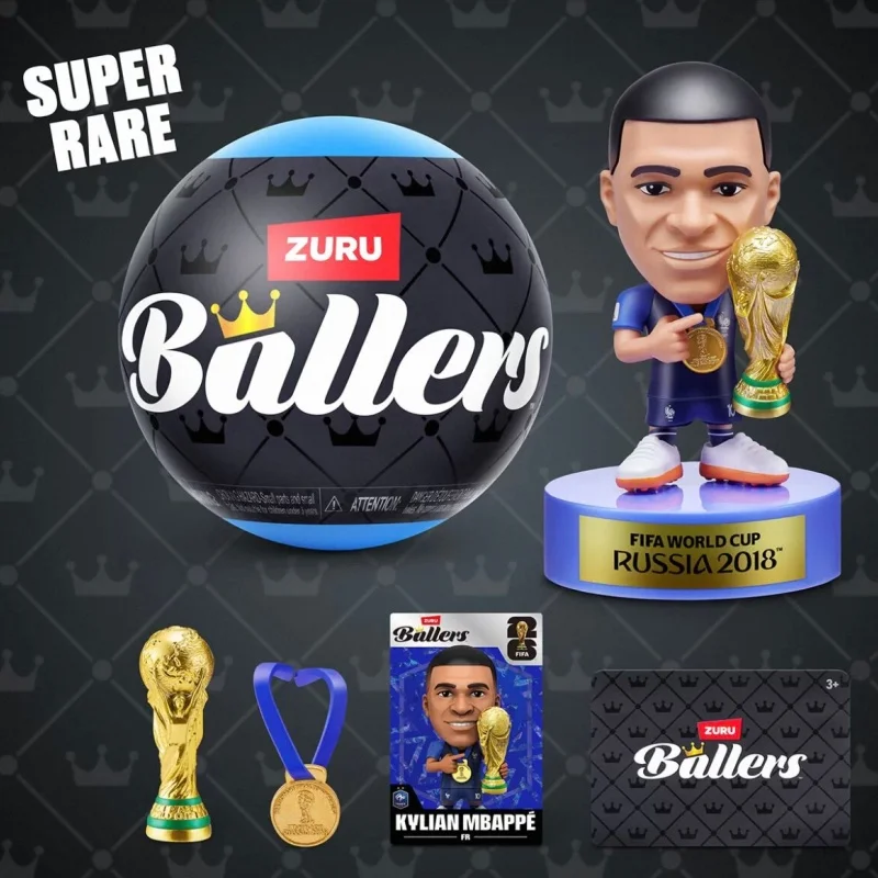 

Zuru 2026 World Cup Ballers Series Blind Box Miniature Football Player Figurine Ball Surprise Accessories Periphery Toys Gifts