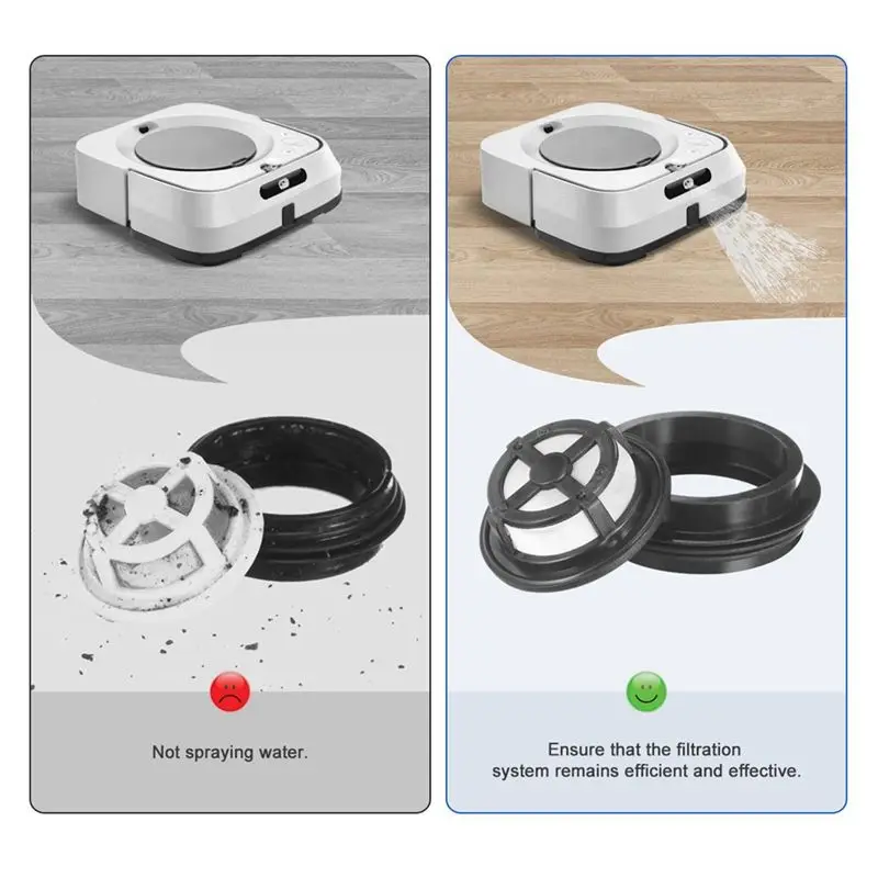 A21Q - Filtro de Reposição para Tanque de Água do Robô Irobot Braava Jet M6 (6110) (6012) (6112) (6113) Peças para Robô Mop 4650144