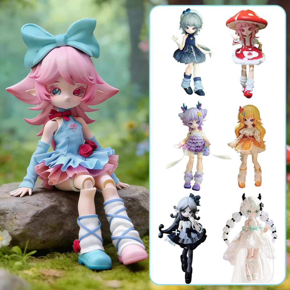 

Mushroom Mycelium Series 1/12 BJD Blind Box Movable Joint Doll Mystery Box Set Anime Figure Collectible Trendy Toy Boy Girl Gift