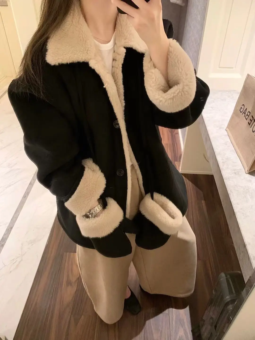 2025 Winter New Women's Lamb Clothing Casual Versatile Coat