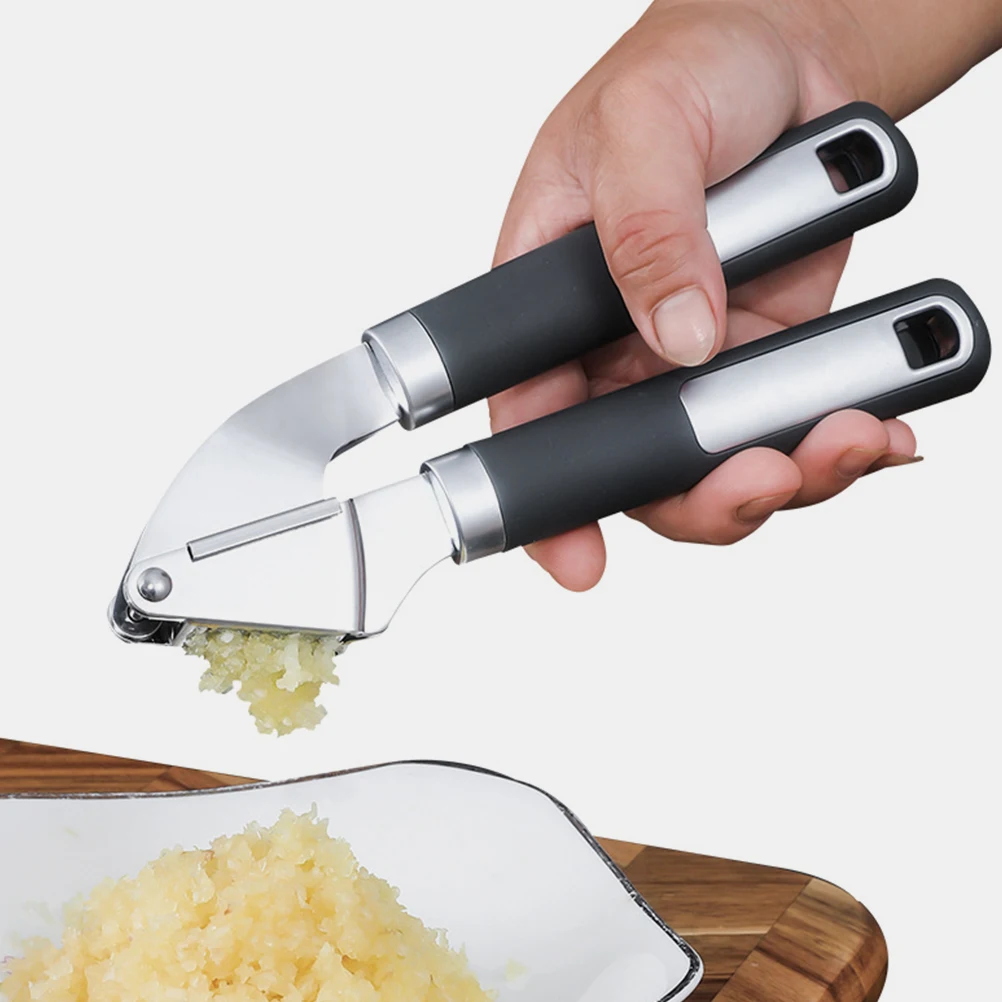 

1pc Stainless Steel Manual Presser Long Handle Easy To Use Mincer Detachable Garlic Crusher Mashing Tool Kitchen Gadget
