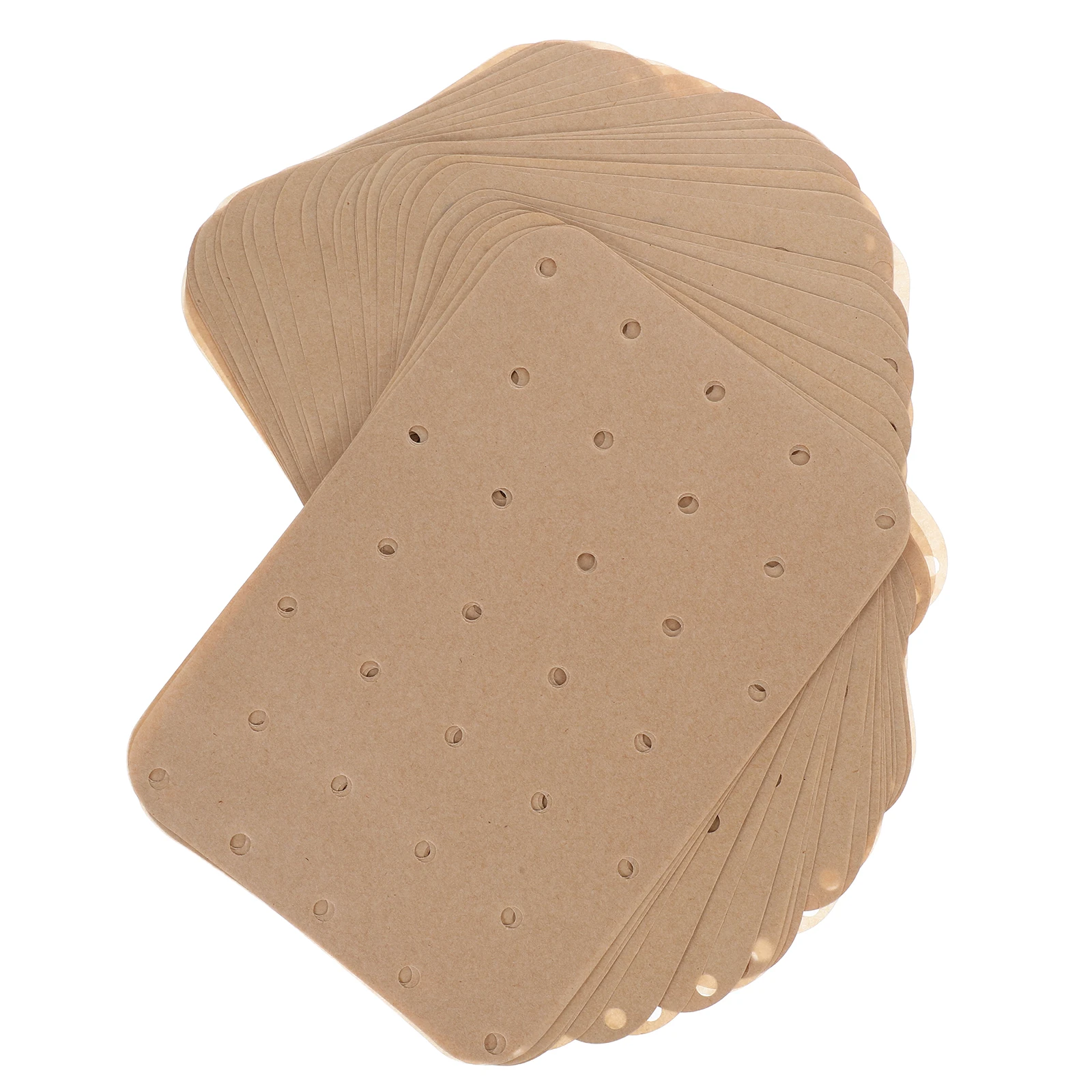

100pcs Oil Absorbing Paper for Air Fryer Oven BBQ Tray White Cooking Baking Mold Non Stick Grease Proof High Temp Reusable
