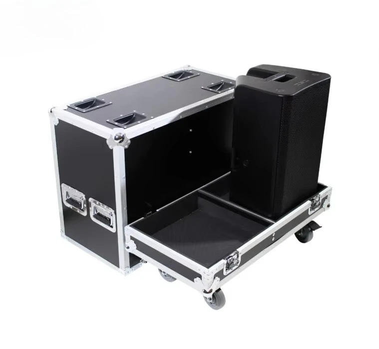 Customizable 15 Inch Dual ATA Style Aluminum Speaker Display Flight Case Shockproof Portable Storage