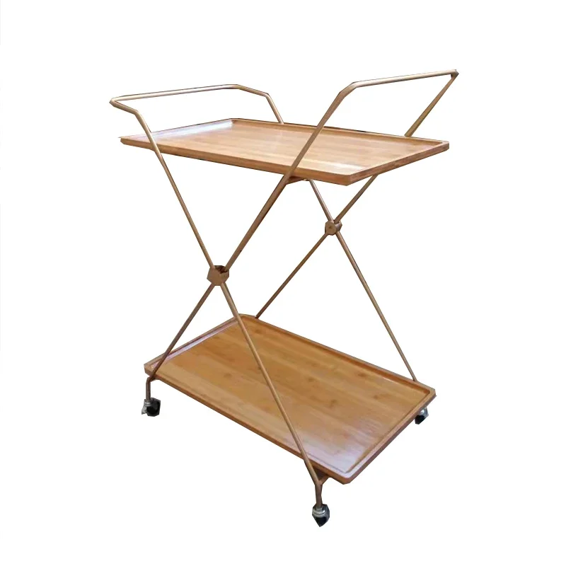 Commercial Hotel Kitchen Serving Bar Cart Food Service Trolley