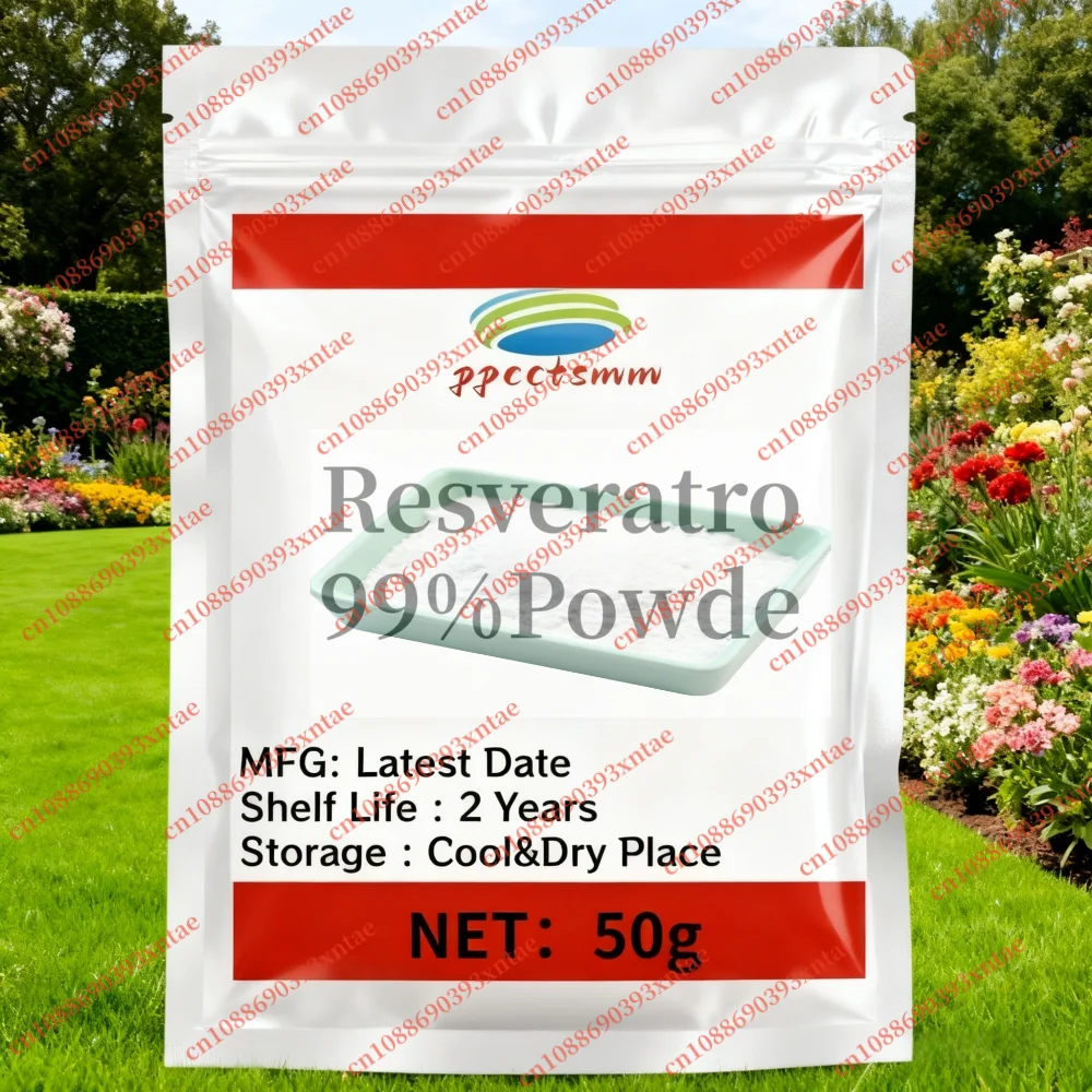 Resveratrol Powder 99% Pure (CAS 501-36-0): Cosmetics Skin Whitening, Specialized Custom Multilayer Packaging, Global Swift