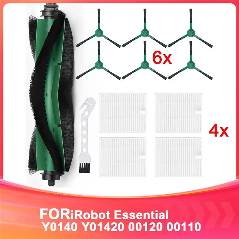12Pcs Replacement Parts For Irobot Roomba Combo Essential Q011, Q0520, Y0110, Y0140 Series Robot Vacuum Accessories Kit-A68E