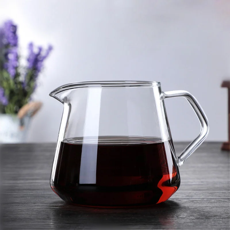 Heat-Resistant Glass Coffee Sharing Pot Coffee Server Coffee Kettle Brewer Barista Percolator Fair Cup Kung Fu Set Tea Pitcher