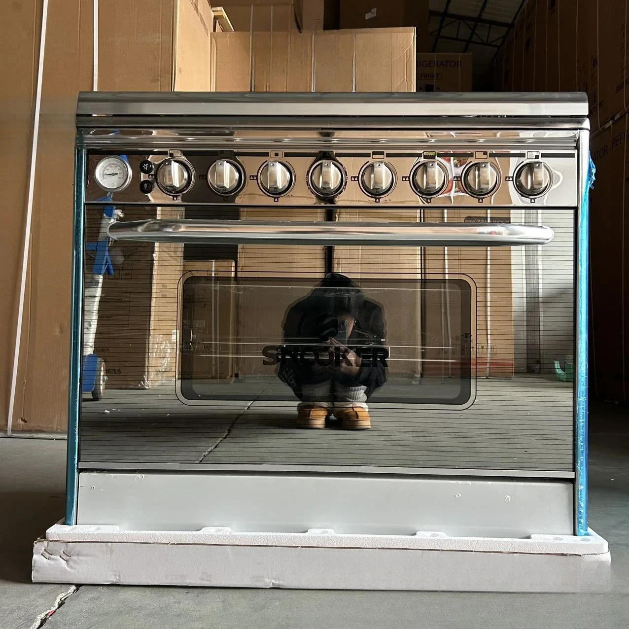 Commercial and household multi-function vertical timer thickened box British standard 5 gas oven