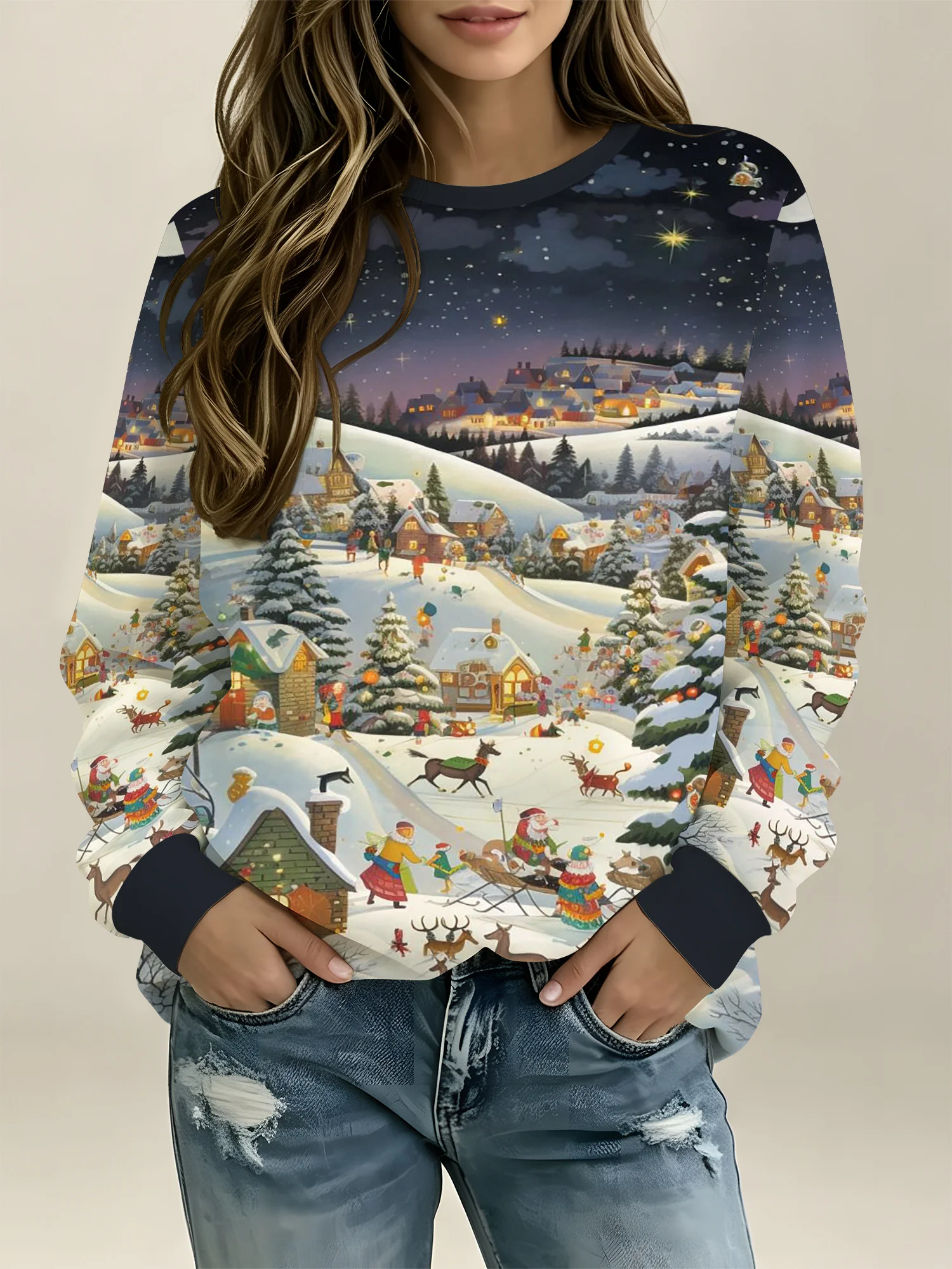 Damska bluza z okrągłym dekolt – Winter Clothes recenzja i cena