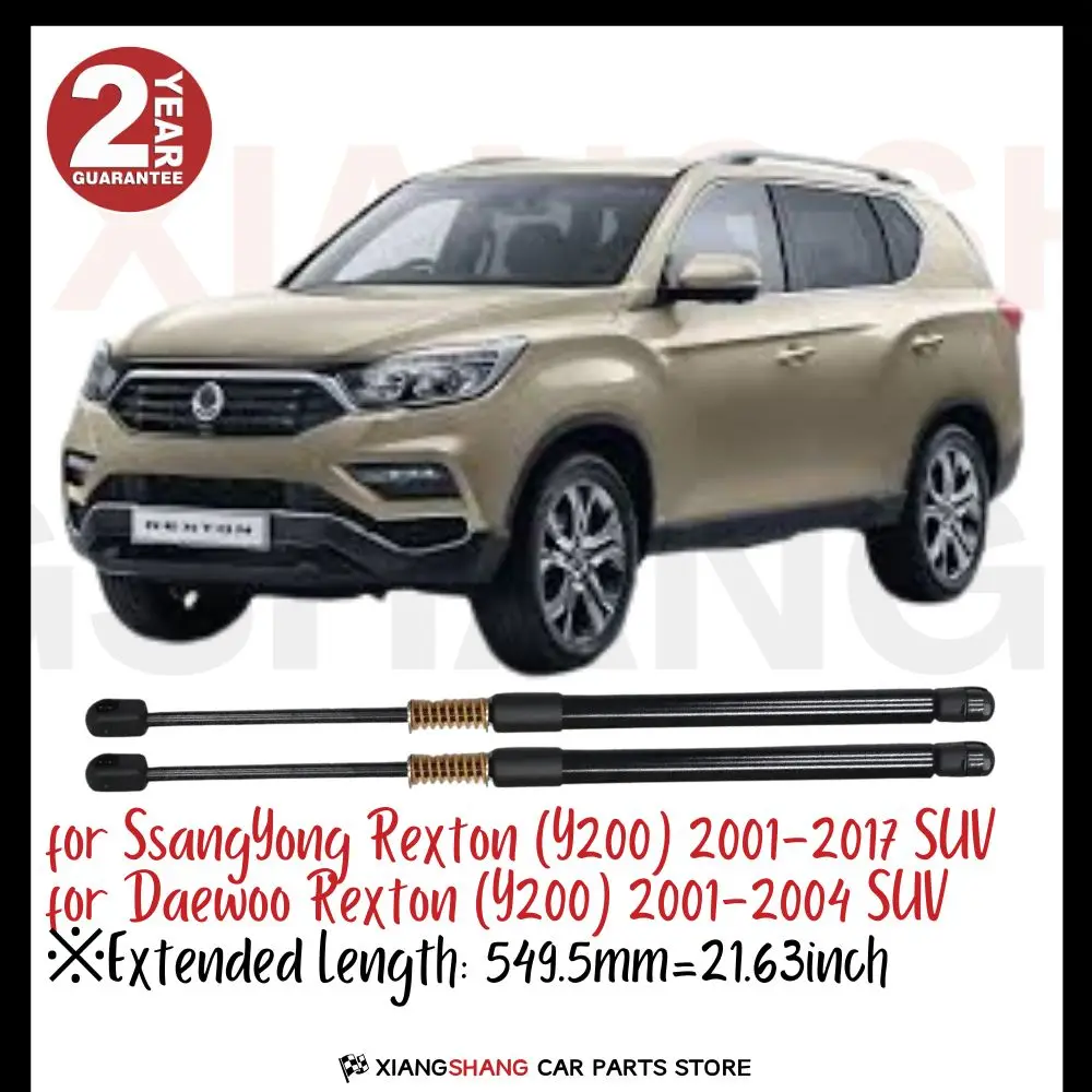 

2pcs Rear Damper for SsangYong Rexton (Y200) 2001-2017 SUV WITH SPRING Trunk Boot Gas Charged Gas Struts