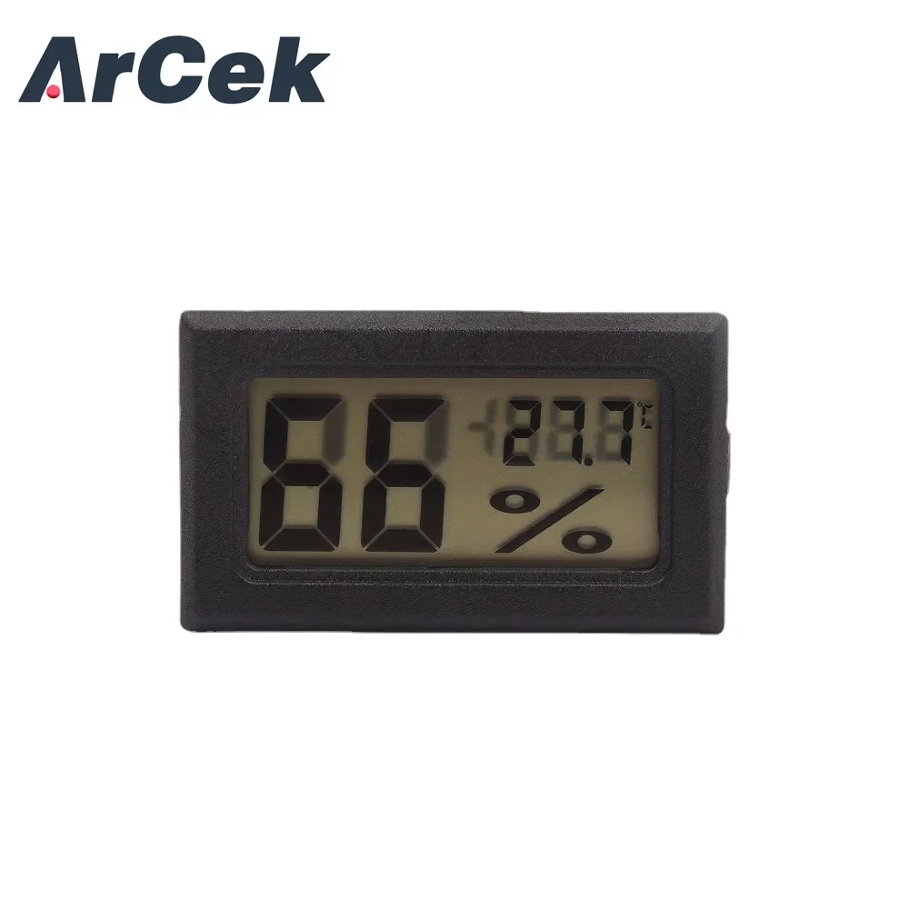 Mini Black Digital LCD Display Thermometer Hygrometer Temperature Indoor Convenient Temperature Sensor Humidity Meter Instrument