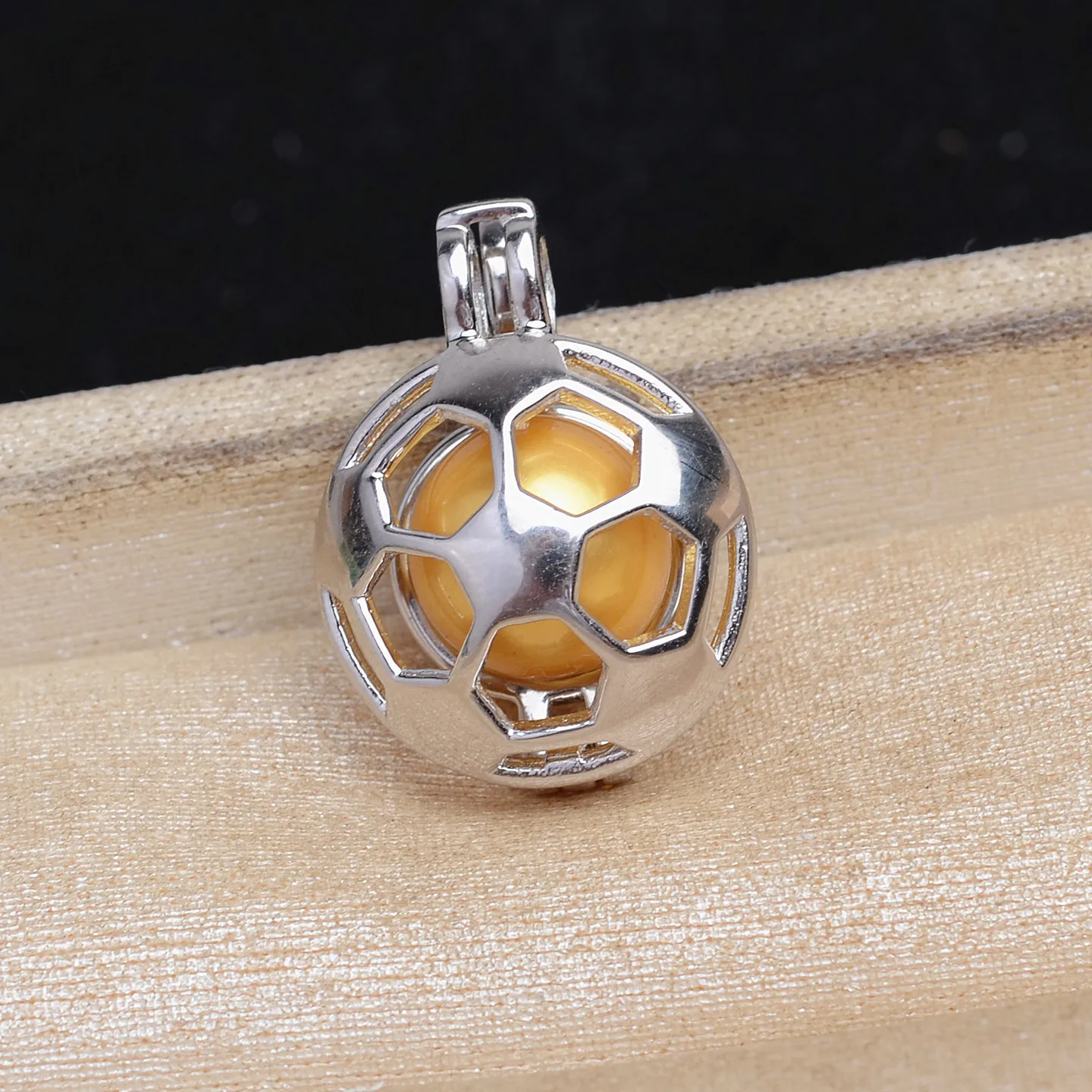 Wholesale Cage 925 Sterling Silver Pendant Mounts Base Findings Settings Mountings Jewelry Fittings for 9-10mm Pearls 3pcs/lot