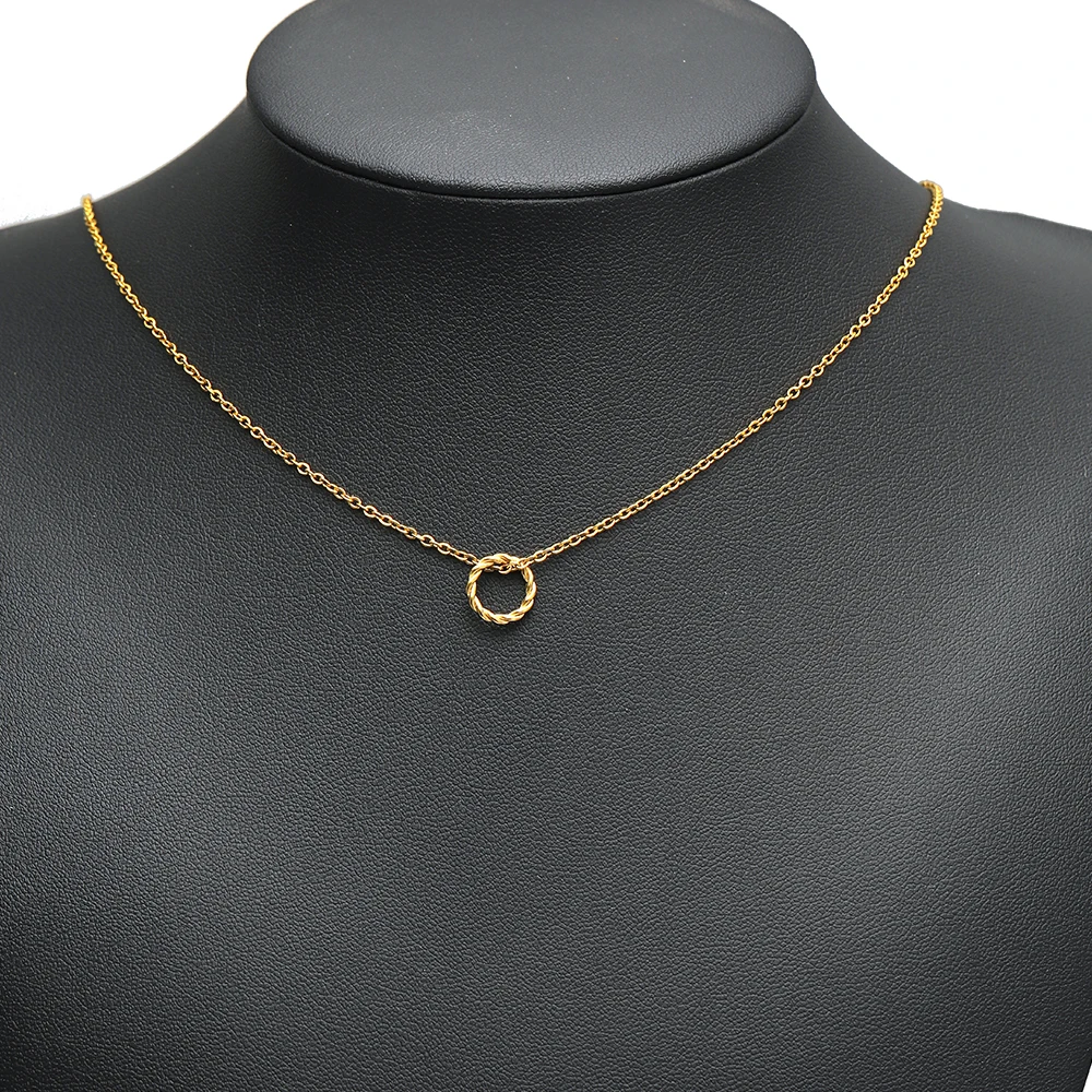 20-50 Stück Edelstahl-Drehseil-Kreisanhänger, Verbinder, geschlossene Biegeringe für DIY-Schmuckherstellung, Halsketten und Armbänder – Detail 3