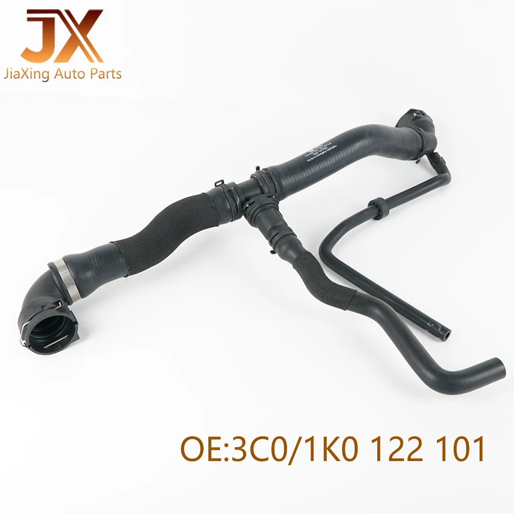 2PCS 1K0122101 Engine Water Tank Coolant Upper And Lower Water Pipe For VW Golf GTI Tiguan Passat CC B7 Sciricco Jetta 1KD122051