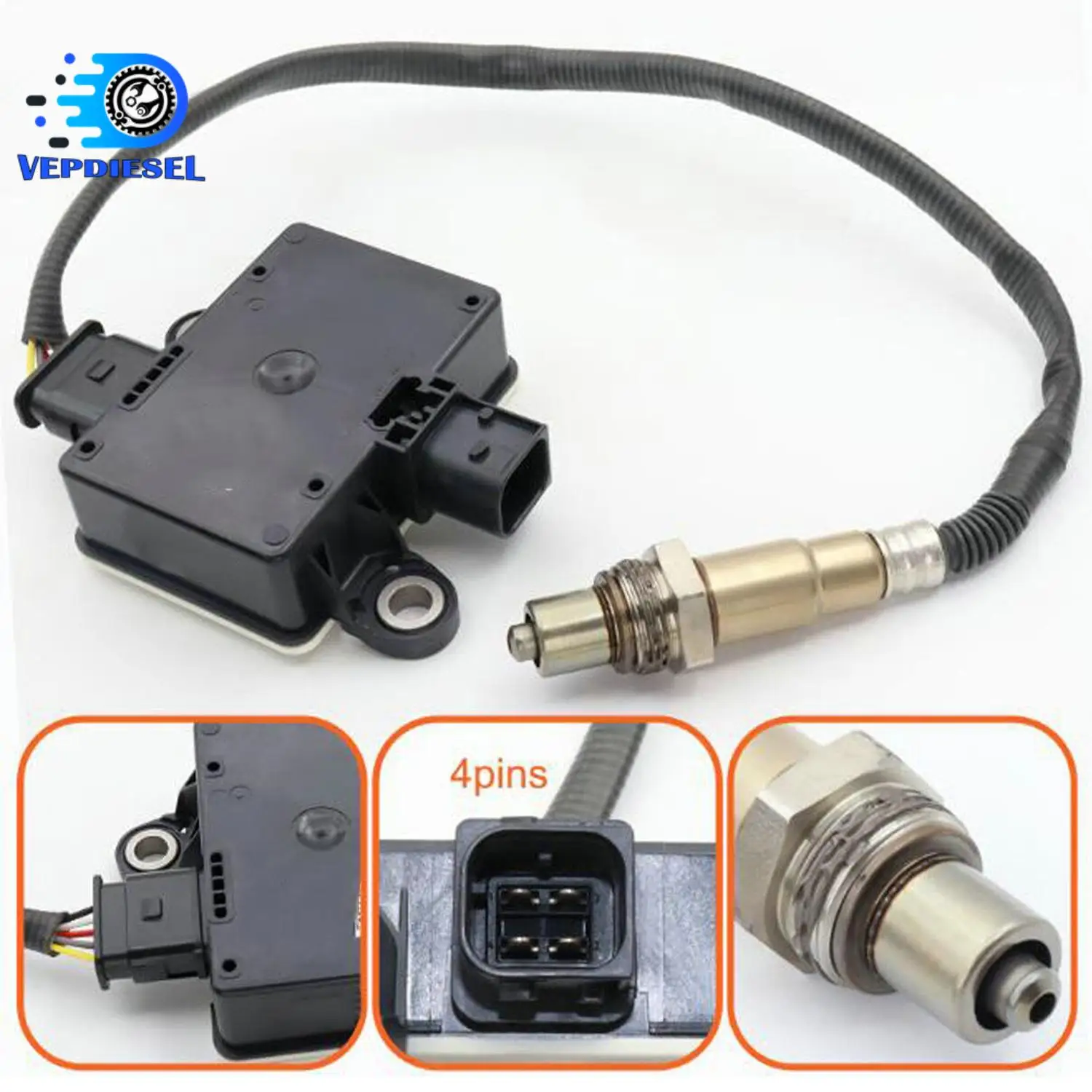 1PC Diesel Exhaust Particulate Sensor For Jeep Grand Cherokee RAM 3.0L V6 2014-2020 68146140AC 68249512AA 68249512AB 68249512AC