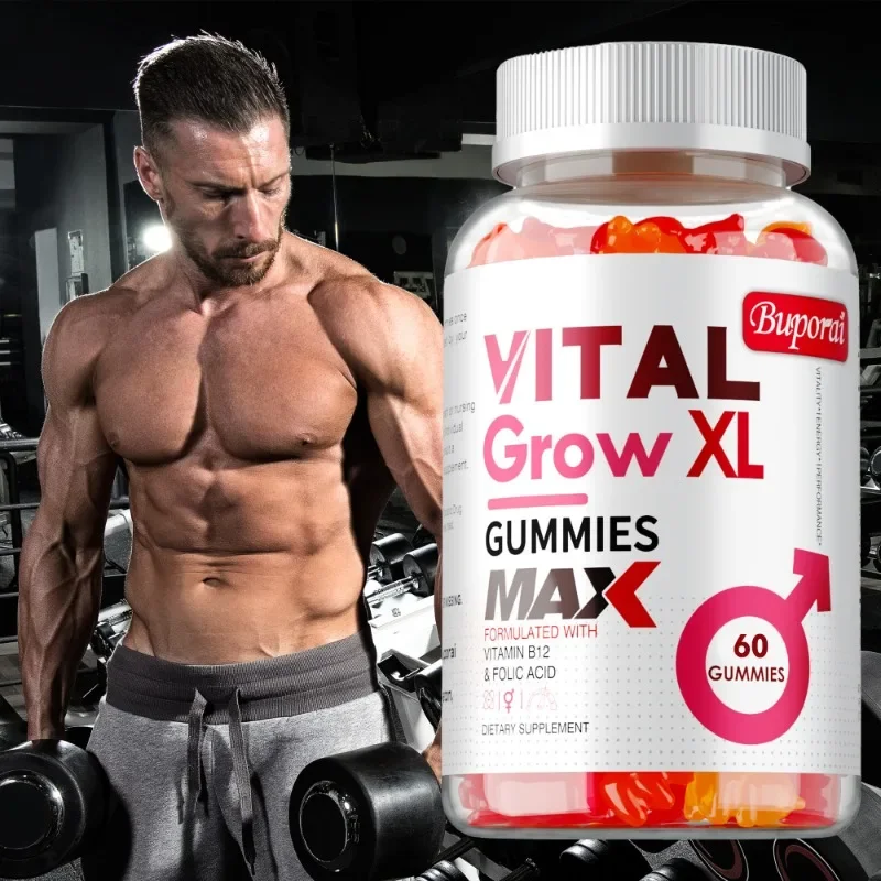 

Vital Grow XL Male Gummies - Promotes Muscle Growth and Recovery, Enhances Athletic Performance, Relieves Fatigue - 60 Gummies