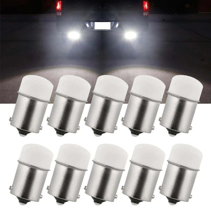 

10Pcs 1156 Led Bulbs 1157 P21W BA15S BAY15D P21/5W 3014 9 SMD White Red Yellow Universal Car Stop Brake Turn Signal Backup Light