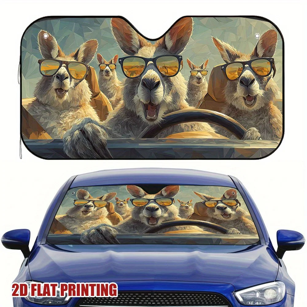 1 шт. забавные модные очки-кенгуру для путешествий по дороге, креативный автомобильный солнцезащитный козырек, уникальный дизайн, добавляет стиль к вашему автомобилю