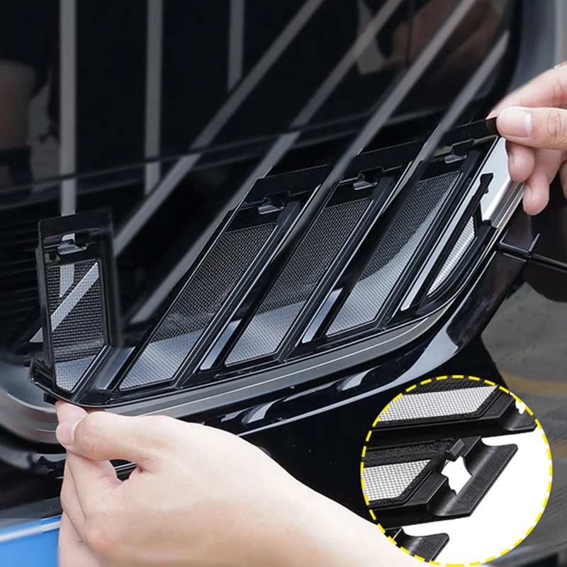 For BMW X3 2025 Car Insect-proof Net Protection Decorative Accessories Glossy Black Center Net Insect-proof Net Exterior Decor