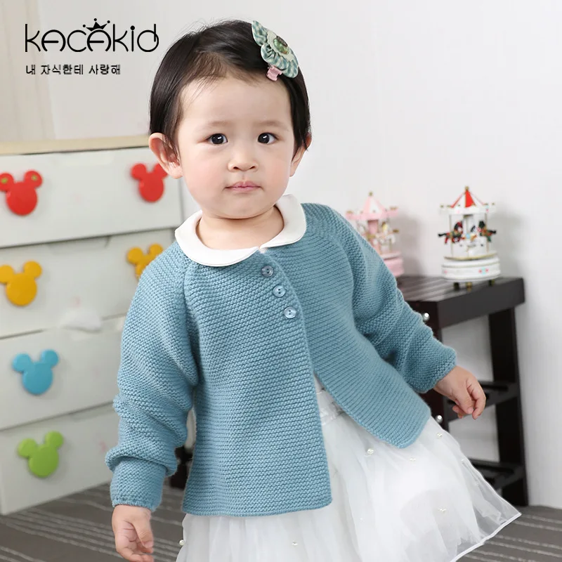Children Sweaters Cardigans Autumn and Winter Children Clothing Boys Girls Round Neck Tops Baby Knitwear Jackets Outerwear