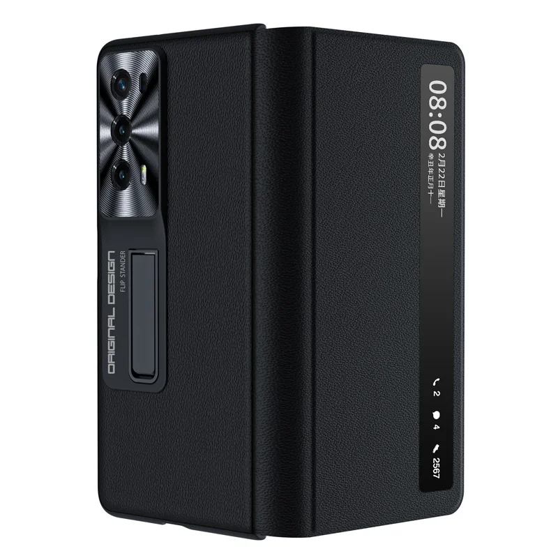 For Honor Magic V2 Smart Window Flip Case Shell Full Cover Protector Magnetic authority Leather Case for Honor Magic V2 Covers