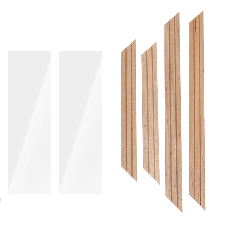 AC52-3X 1:12 casa de muñecas en miniatura, doble ventana, marco de madera de 6 paneles y placa de vidrio, casa de muñecas, accesorios de doble ventana DIY