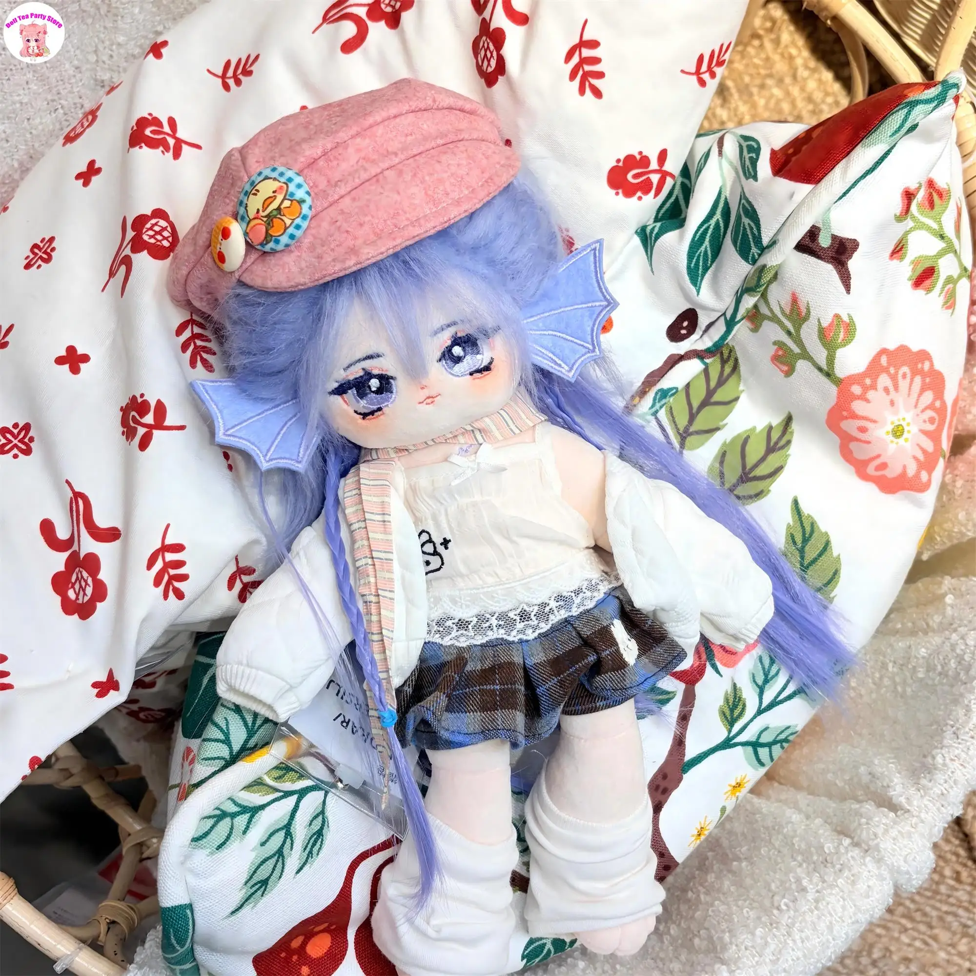 30CM No Attribute Conch Princess Girl Plush Cotton Doll High-Temperature Silk Wig Long Leg Body Cosplay Dress Up Toy Dolls Gift