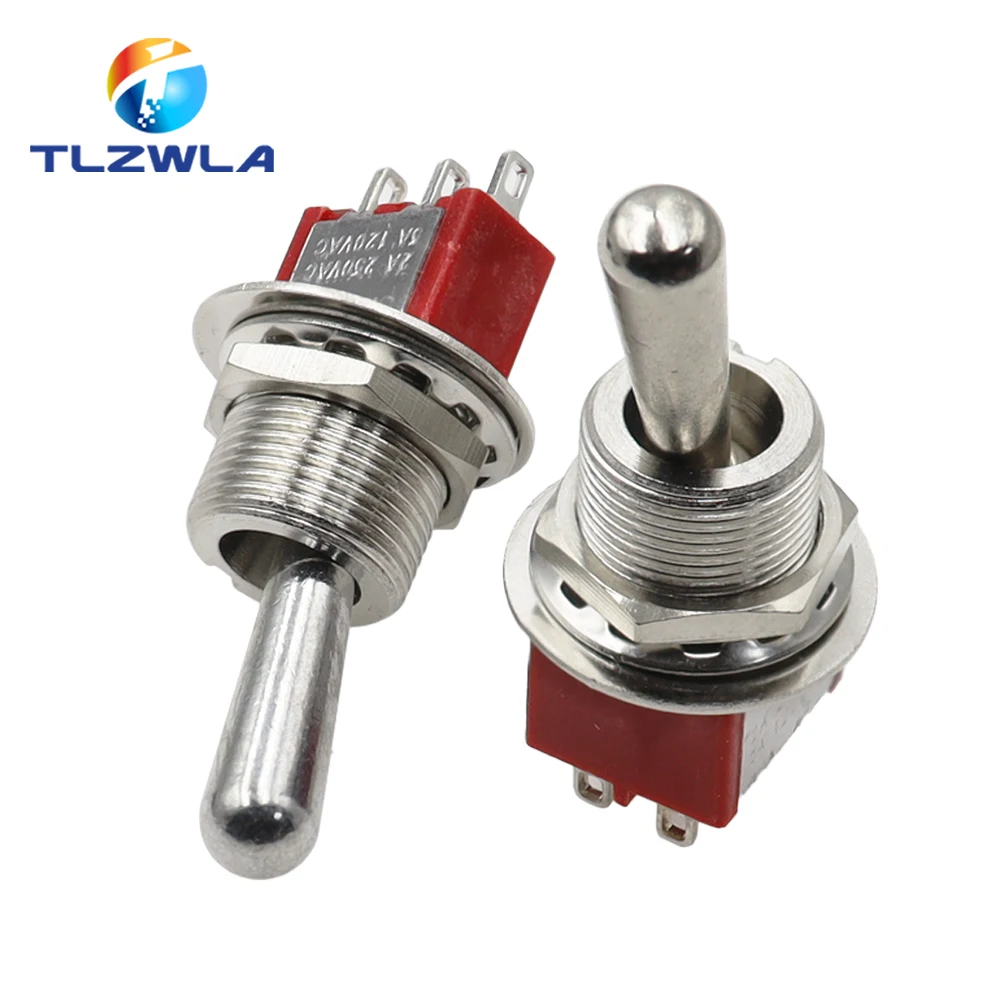 SH T80-T Z1 Series Large Long Handle 12mm Panel Mount Mini Toggle Switch 5A 125VAC