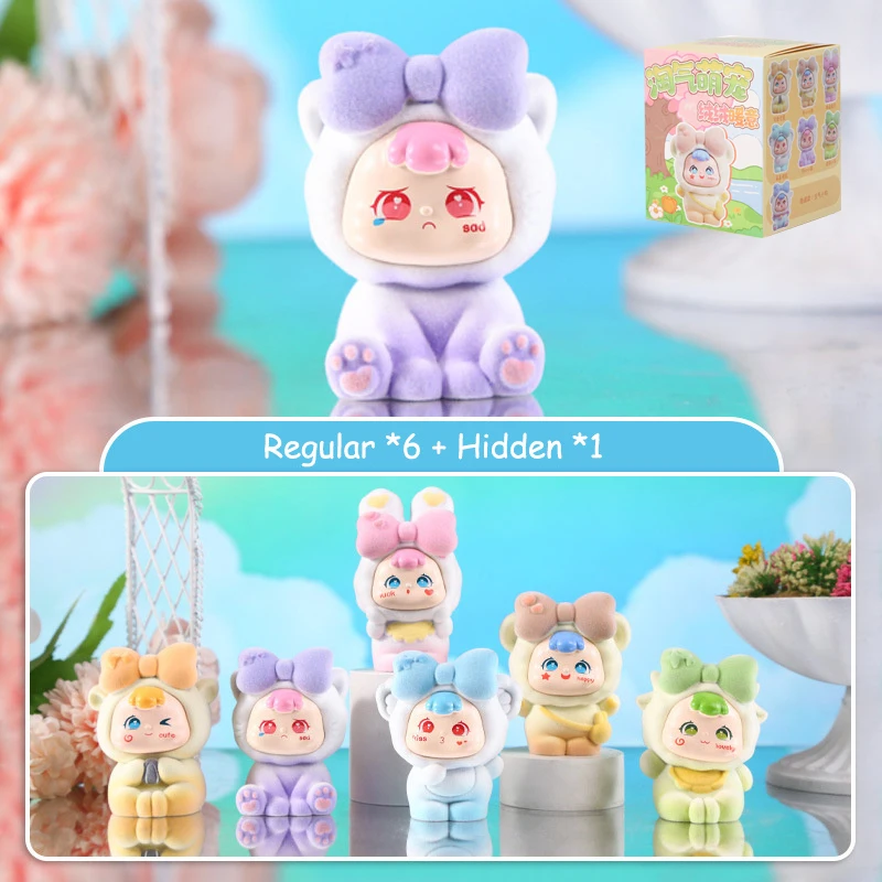 

Naughty Cuties-плюшевая теплая серия, мини-фигурка, слепая коробка, загадочная коробка, игрушки, милая фигурка из смолы, украшение для рабочего стола