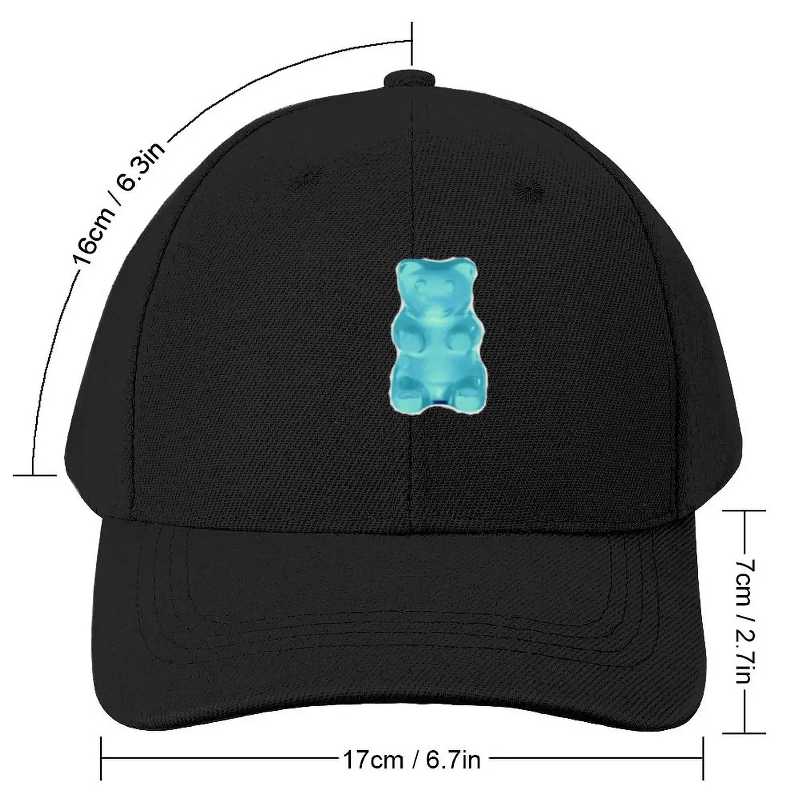 Blue gummy bear Classic Baseball Cap New In The Hat black Beach Bag Hat Man For The Sun For Women Men's