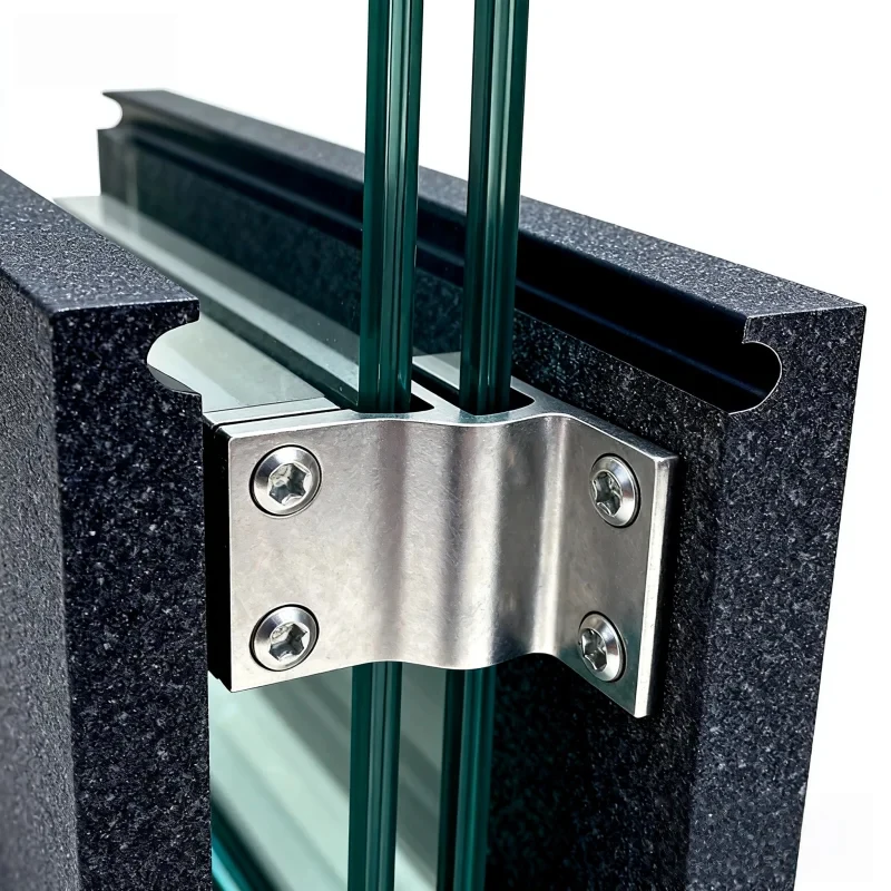 custom.Modern Design Stainless Steel Mounted Frame Glass Clip Handrail Bathroom Swimming Pool with Rust Resistant