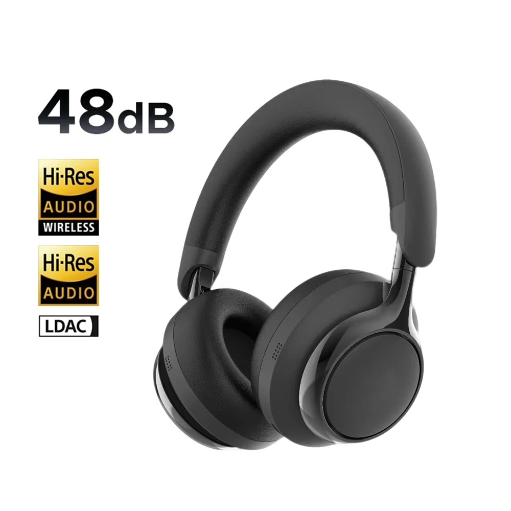 ANC Wireless Headphones 48dB Active Noise Cancellation Over 
