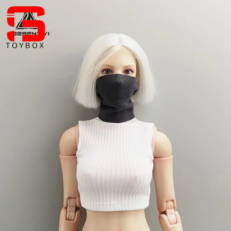Masque de protection faciale, plusieurs couleurs, écharpe, vêtements, accessoire, modèle adapté au corps de figurine de soldat féminin de 12 pouces, échelle 1/6