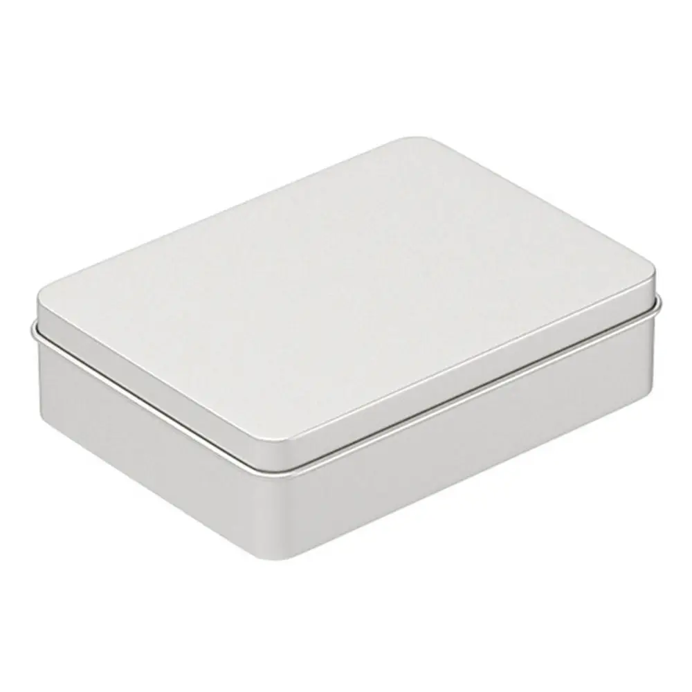 New Multistyles Storage Box Empty Survival Kit Trading Card Case Tinplate Rectangle Cosmetic Container Key