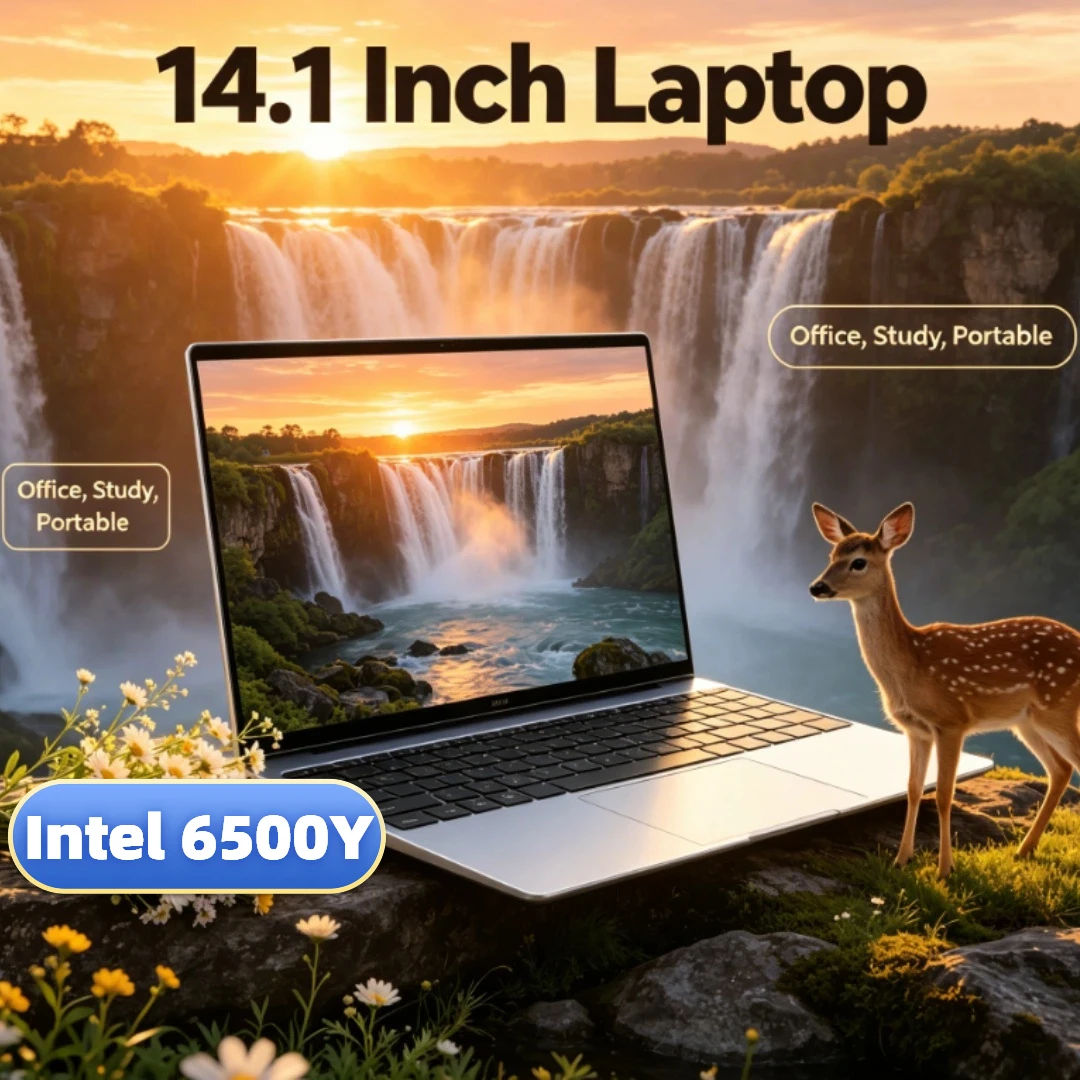 

Top Grade 2026 New Laptop 14.1 Inch Ultra Thin Intel 6500Y Win11 16GB 32GB RAM 2TB SSD High Performance Business