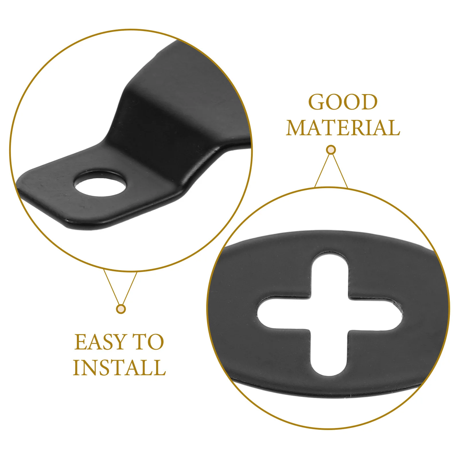 

20Pcs Speaker Hanger Bracket Iron Heavy Duty Wall Mount Hook for Audio Surround Speaker Hanging Plate Connector